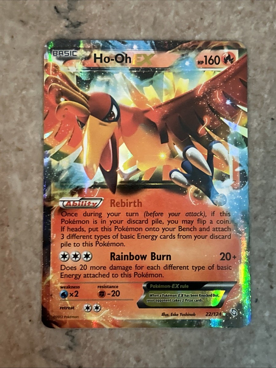 RARE POTENTIAL PSA 9+! 2012 Pokemon HO-OH EX #22/124 HOLO B&W