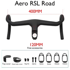 Carbon Aero RSL Road Bike Integrated Drop Bar, Spacer/ Lane Grip Stem Angle -7°