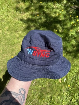 Vintage 1999 N'SYNC Boy Band Concert Bucket Hat Cap Summer Rare Y2K 90s