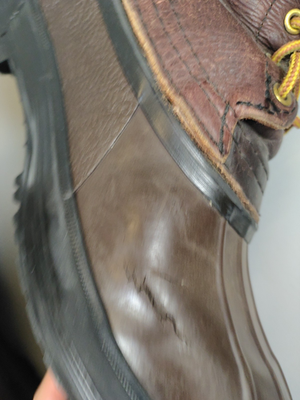 Hoffman Mens Boots 10 Brown Leather Lineman Climbing Felt  display picture 2