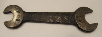 Vintage Circa 1920 Bonney Double Open-End Wrench 821-A S.A.E. 1/4'' X 3/8'' Thin