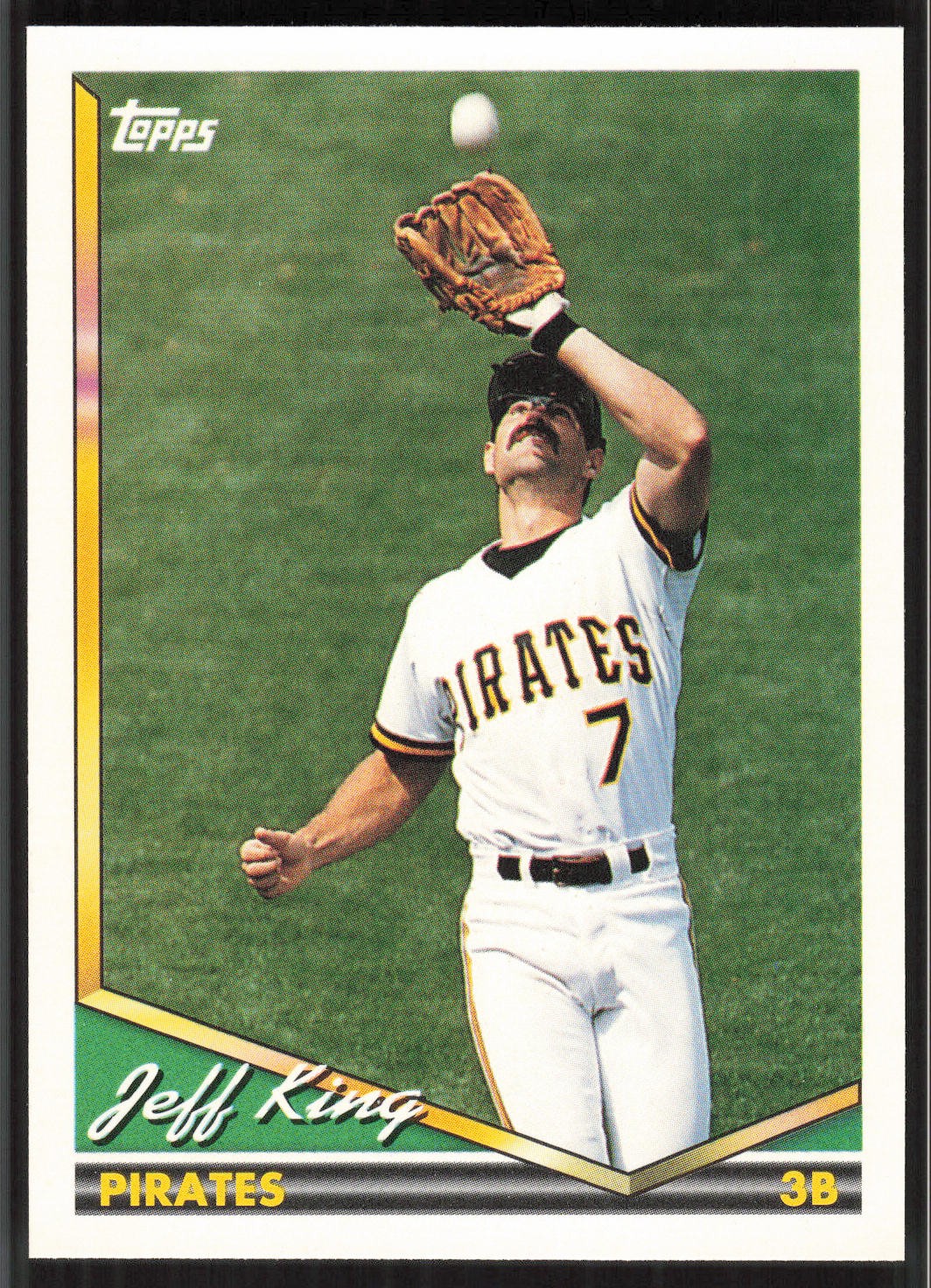 Jeff King, 1994 Topps, #44, Pittsburgh Pirates,