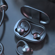 Wireless Earbuds Bluetooth Headphones Over Ear Hooks Ear Buds Sport Gym LED