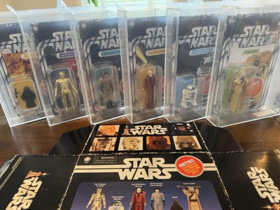 2023 Hasbro Star Wars Retro Collection Set Of 6 Exclusive Figures AFA U80/85