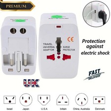 Universal Travel Adapter Worldwide Multi Fast Charger Plug UK/EU/AU/US/USB TypeC