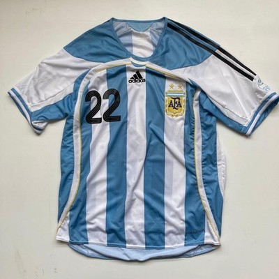 Adidas Argentina Matchworn Jersey #22 Lucho Gonzalez 2006 Size M