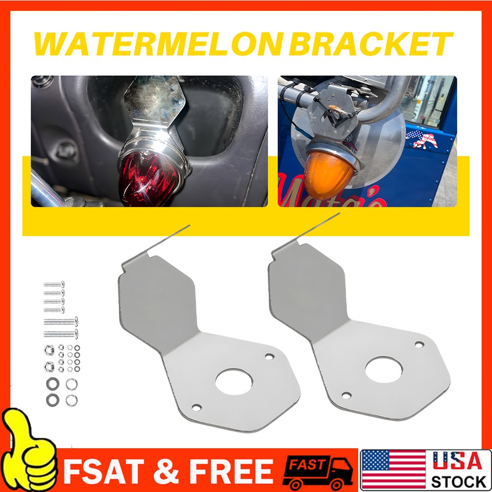 Angled Frame Bracket Mount Watermelon Light Clamp For Semi Trailers Tractors