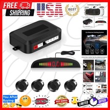 Car Reverse Backup Sensor   Universal Parking Sensors for Car with 4 Rear Sen...