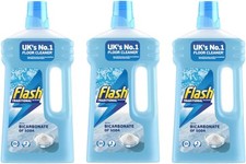 3 x Flash All Purpose Liquid Cleaner Multi Surface Dirt Remover 1L Eucalyptus
