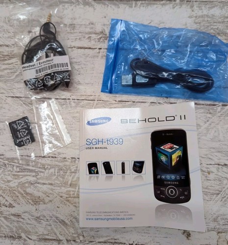 Samsung Behold II User Manual Headset Cord Sd Adapter English Cell Phone