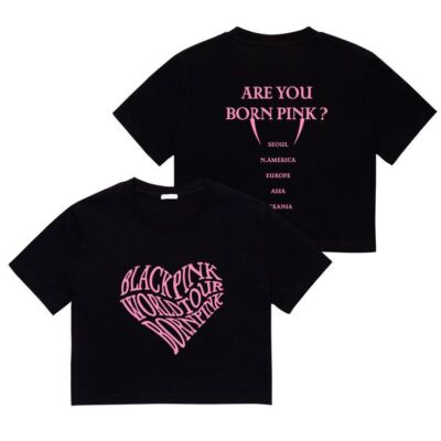 BLACKPINK BORNPINK Tシャツ　Short Blackpink T Shirt Born Pink Band Logo New Official Unisex