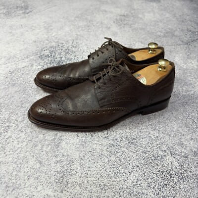 Prime Shoes Ferrara Mens Brown Derby Brogues US10.5 UK9.5 28.5cm EU44