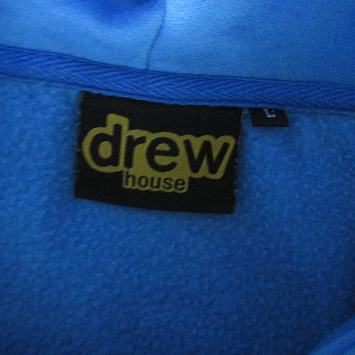 Drew House Hoodie Sweatshirt Adult L Blue Mascot Skate Graphic Drew House Hoodie Sweatshirt Adult L Blue Mascot Skate Graphic