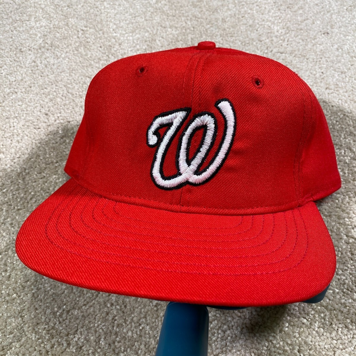 Washington Nationals Hat Baseball Cap Fitted 1/2 Vintage Roman Leather  MLB USA