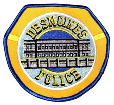 DES MOINES IOWA IA Sheriff Police Patch CAPITAL CITY CAPITOL DOME VINTAGE OLD