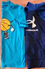 Boys Under Armour Nike Lot Hoodie Pullover Shirt Top Boys Size 6