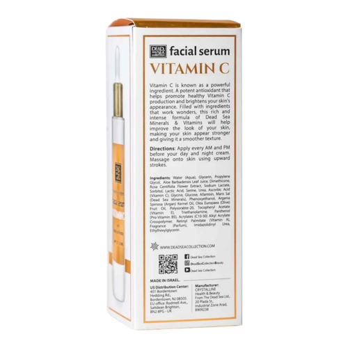 Dead Sea Collection Facial Serum w/ Vitamin C Moisturize & Brighten 1.69 fl oz. - Picture 2 of 3
