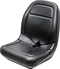 Black Vinyl Seat  Fits John Deere Case Toro etc - Similar to Milsco XB-200