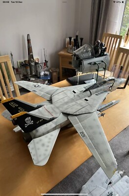 JSI F-14 Tomcat Jolly Roger Squadron 1/18 Supersonic Jet