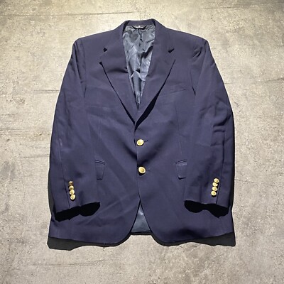 廃盤　ラルフ　ヴィンテージ　ウール　ポロユニバーシティ　ネイビー　古着 Vintage Polo University Club by Ralph Lauren Mens Size L/XL Blazer