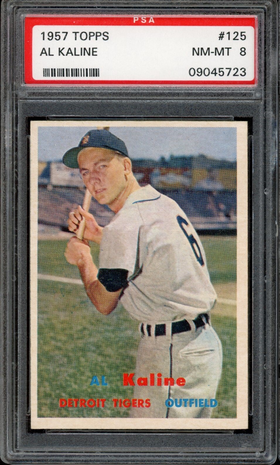1957 Topps Baseball #125 Al Kaline PSA 8