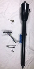 1964-1972 Chevelle 32" Black Floor Shift Tilt Steering Column with Ignition Key