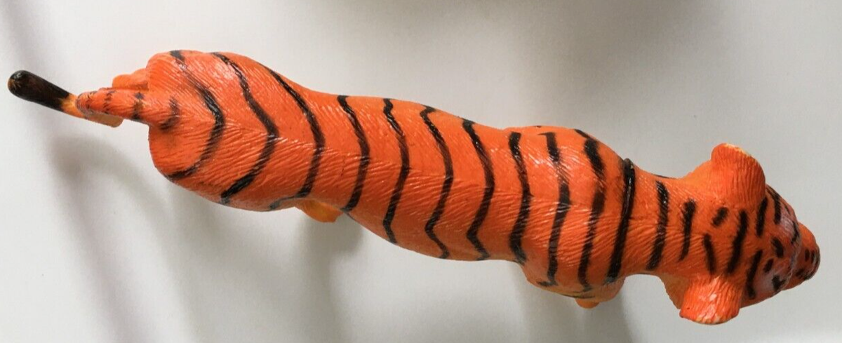Vintage 1987 Plastic Resin Tiger Realistic Toy Animal Vintage 1987 Plastic Resin Tiger Realistic Toy Animal