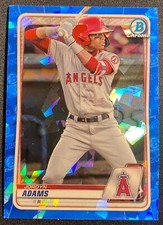 Jordyn Adams 2020 Bowman Chrome Sapphire RC Rookie Prospect Base ANGELS 6