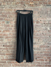 Vintage Polo Ralph Lauren Women  s Pants, Sz 4, Black Wool USA