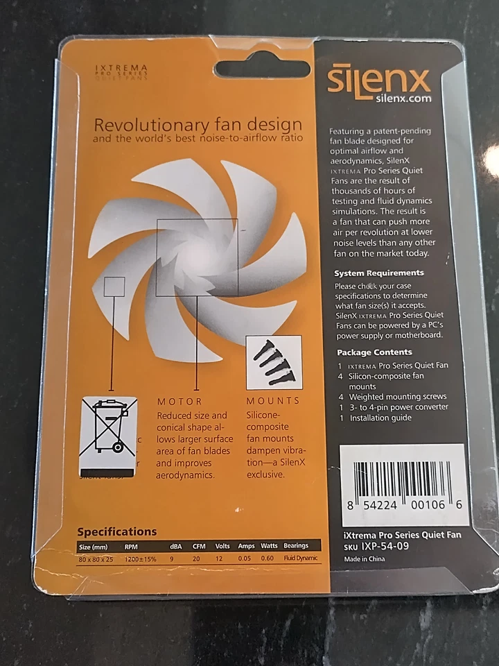 Silenx 80mm IXTREMA 80 Fan - Fluid Bearing - Image 2 of 2
