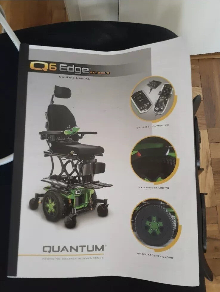 NEW! 2020 Quantum Edge magenta power wheelchair. USB port Free Delivery