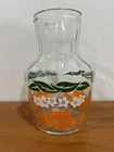 Vintage 1980's Anchor Hocking Orange Juice Pitcher Carafe Breakfast Fruit