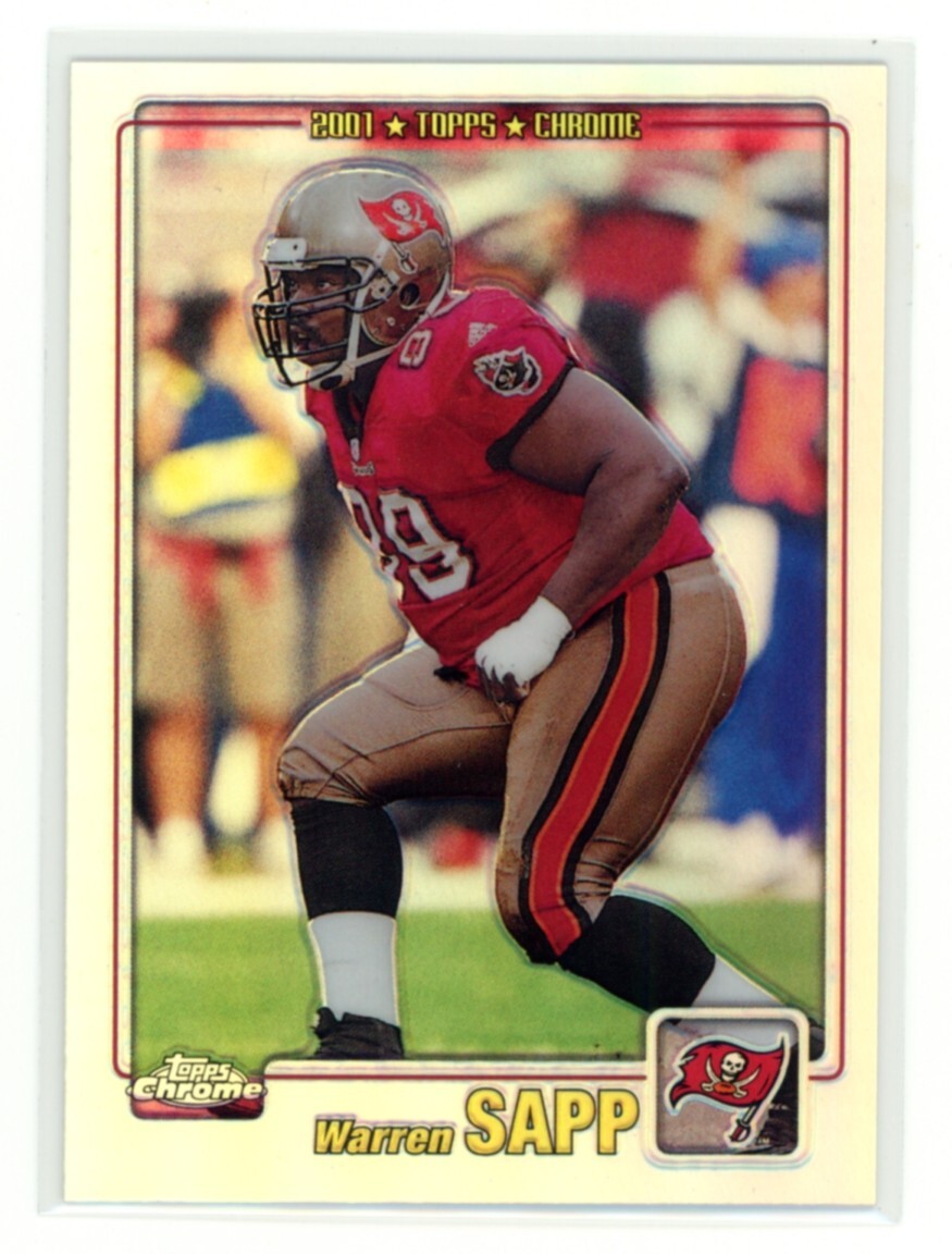 WARREN SAPP 2001 Topps Chrome Refractor #153 382/999