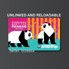Tarjeta DC Pandas Metro | WMATA SmarTrip Edición Limitada, SIN VINCULAR | Zoológico Nacional