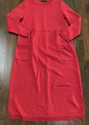 Zanzea Collection Red Maxi Sweater Dress w/ Pockets Women's Size XXL Lace Trim | eBay Zanzea Collection Red Maxi Sweater Dress w/ Pockets Women's Size XXL Lace Trim | eBay