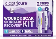 Cicatricure Reduces Stretch Marks Wound  Scare Skin Recovery Care Kit 1 fl oz 