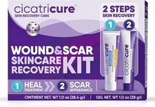 Cicatricure Reduces Stretch Marks Wound & Scare Skin Recovery Care Kit (1 fl oz)