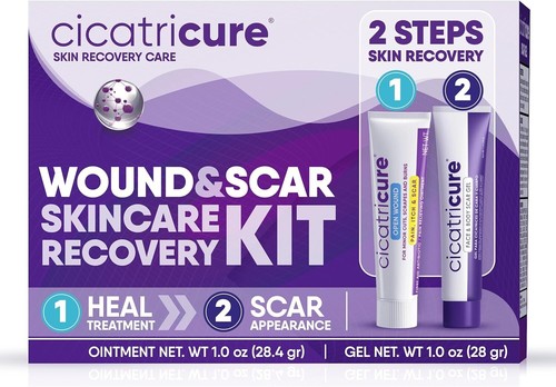 Cicatricure Reduces Stretch Marks Wound & Scare Skin Recovery Care Kit (1 fl oz) - 第 1/6 張圖片