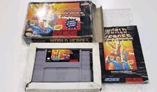 World Heroes Super Nintendo Entertainment System SNES Complete Box CIB Sunsoft