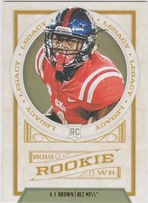 AJ Brown 2019 Panini Legacy #141 RC Rookie Card Ole Miss Rebels