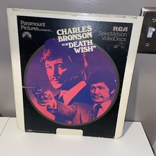 Death Wish - CED RCA SelectaVision VideoDisc, Vintage - Great Movie Artwork