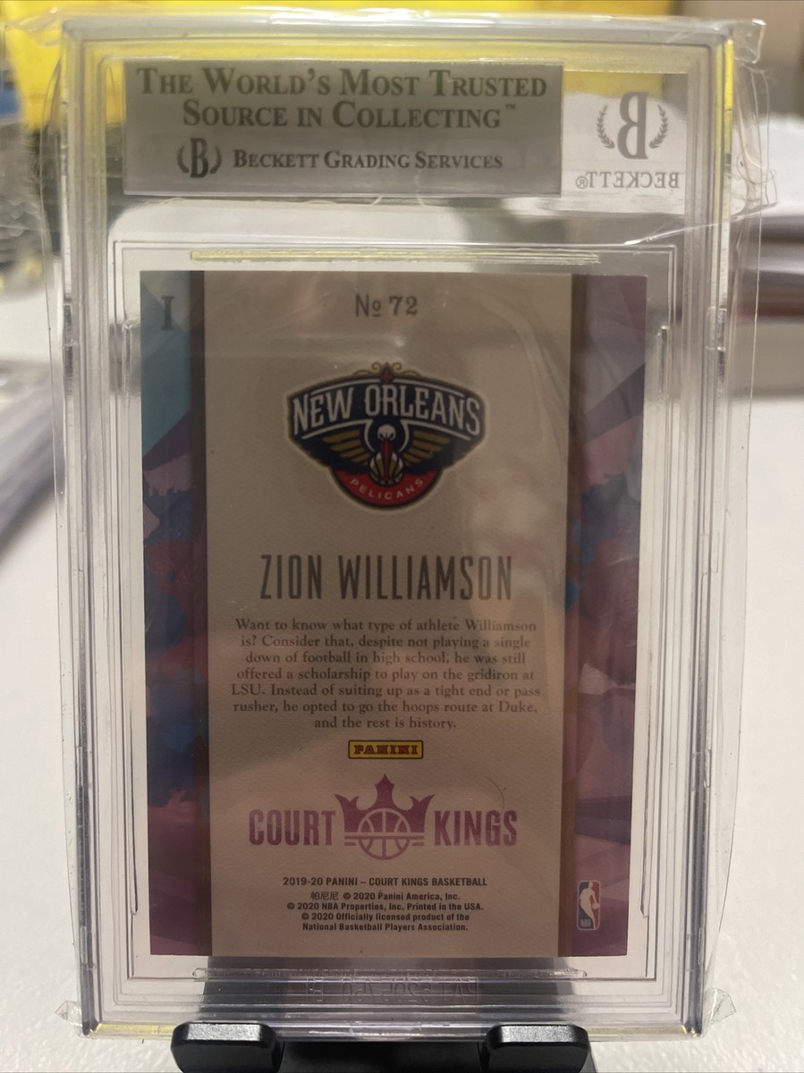 2019-20 PANINI COURT KINGS ZION WILLIAMSON RC BGS 9 | eBay