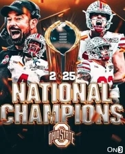 Ohio State Buckeyes National Championship 2025 Posters.