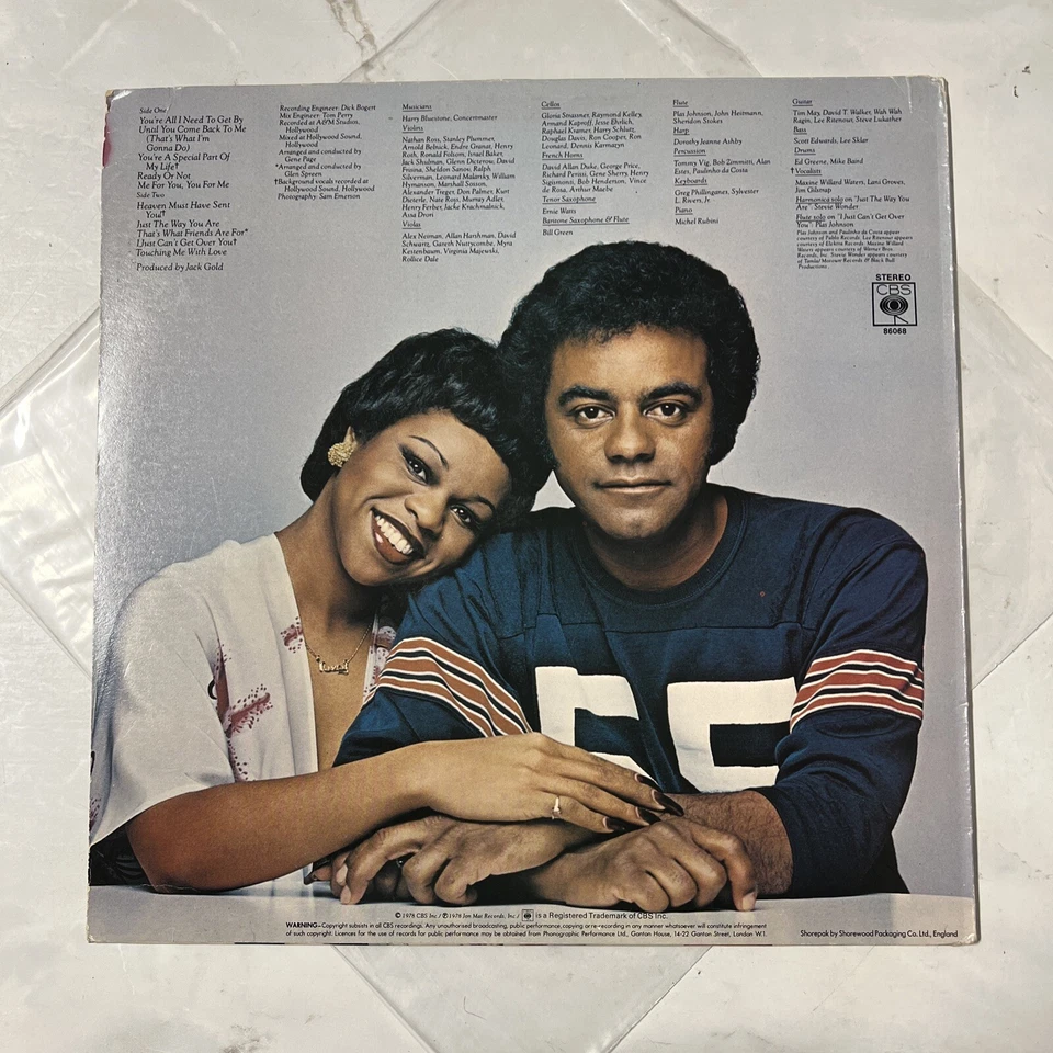 Johnny Mathis That's What Friends Are For UK LP Vinyl Album 1978 86068 CBS 33 EX - Image 2 of 4