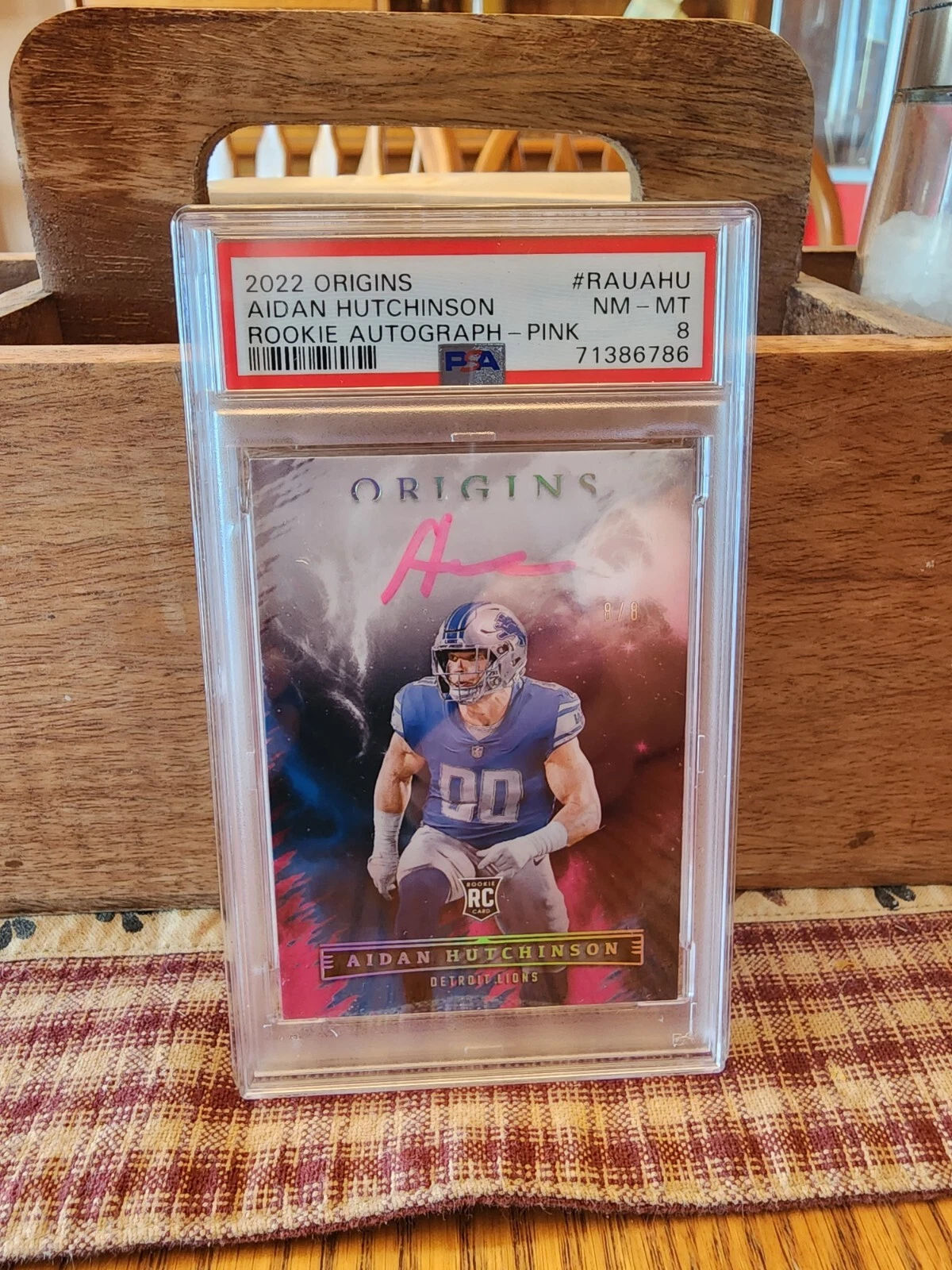 Aidan Hutchinson Panini Origins Rookie Autographs #RAUAHU Pink