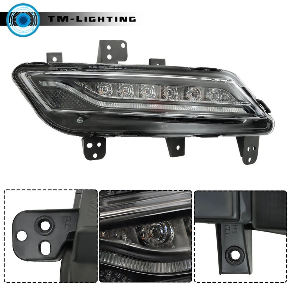 Conjunto de luces antiniebla LED laterales derecho pasajero Lincoln MKZ 2013-2016 Foto 3 de 4
