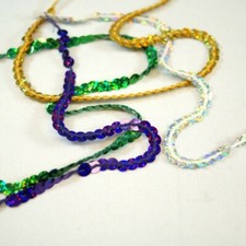 6mm Sequins Round Flat Strung Hologram Trimits Holographic String