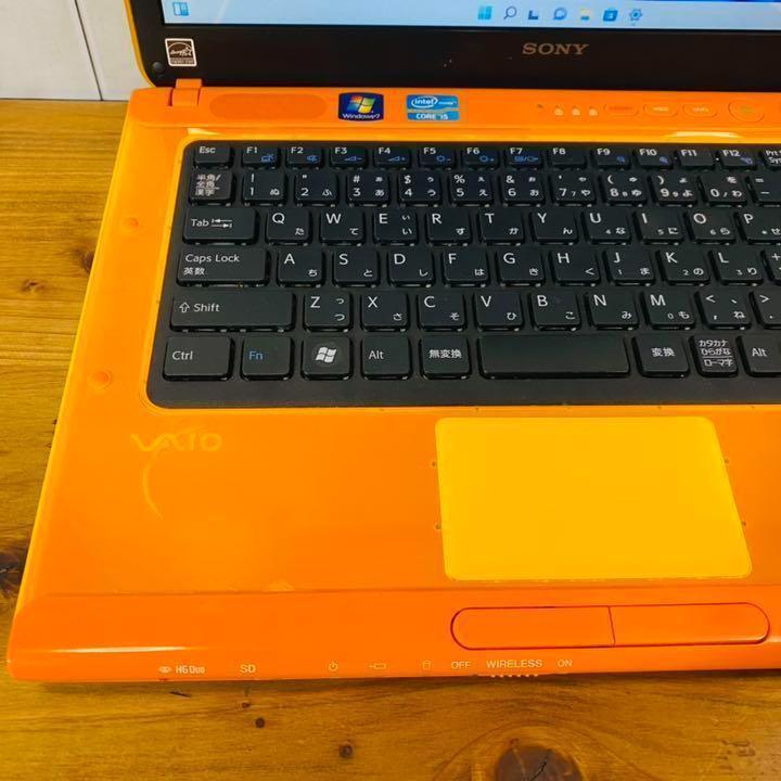 SONYVIAO★Windows11★新品SSD240G★メモリ8G★オレンジ色 Sony Vaio orange Win11 SSD256 memory 8GB core i5 laptop PC | eBay