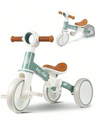 Balance Bike for Toddlers, 4-in-1 Trike w/Removable Pedal - Birthday Gift