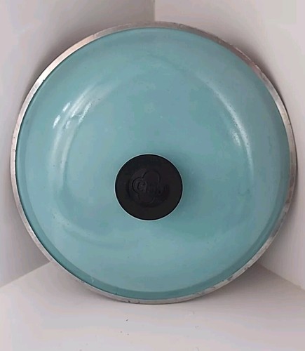 Vtg CLUB Aluminum Pot Skillet Teal Aqua Turquoise Lid Only 10.25" Replacement i - Picture 3 of 6